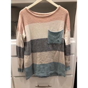 Oversized striped sweater